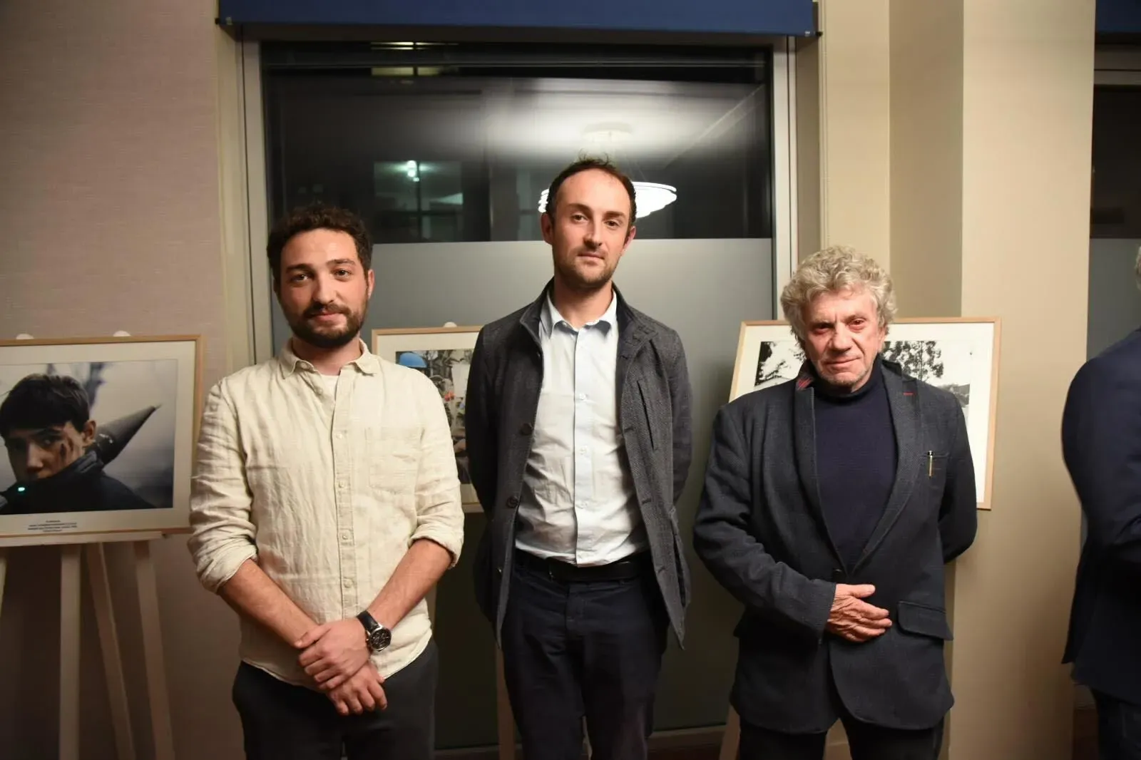 Photographie de Patrick Chauvel, Edouard Elias et Pierre-Yves Baillet